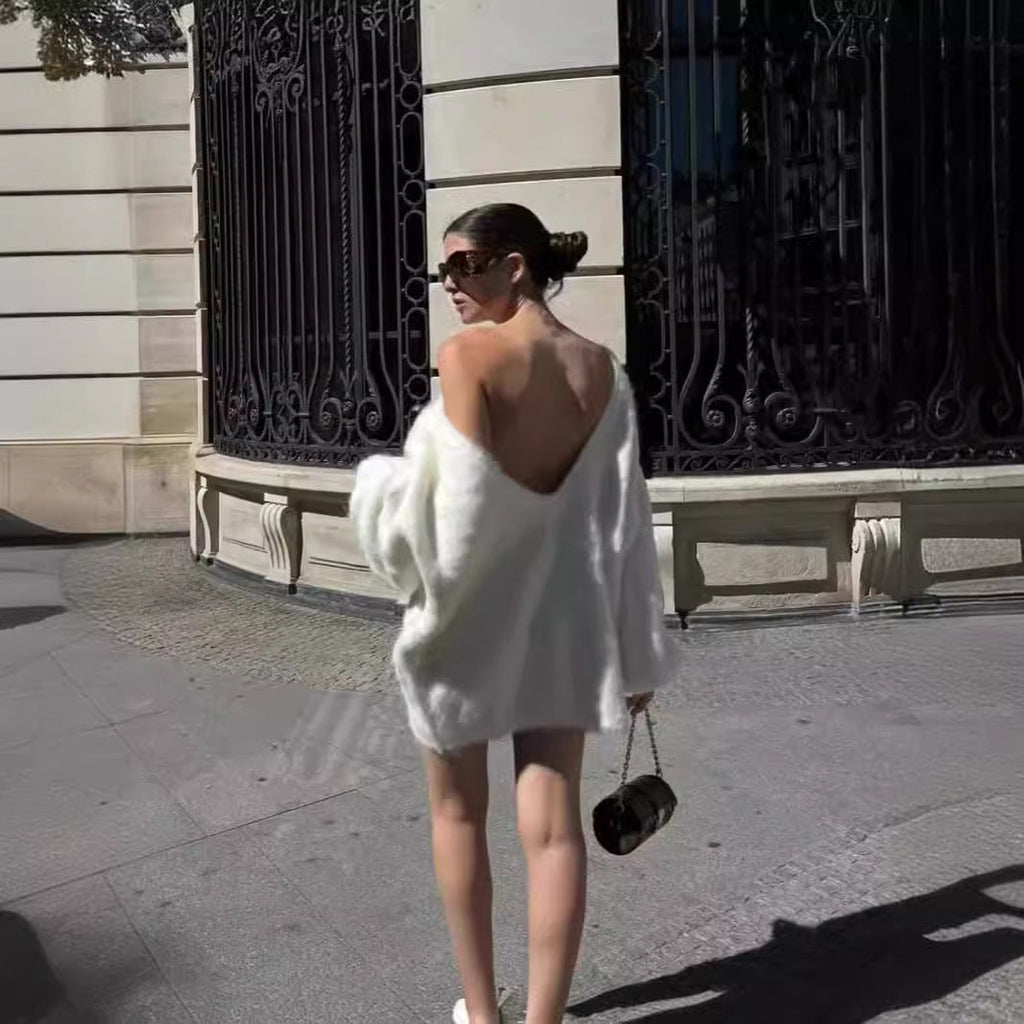 Sweet Backless Sweater