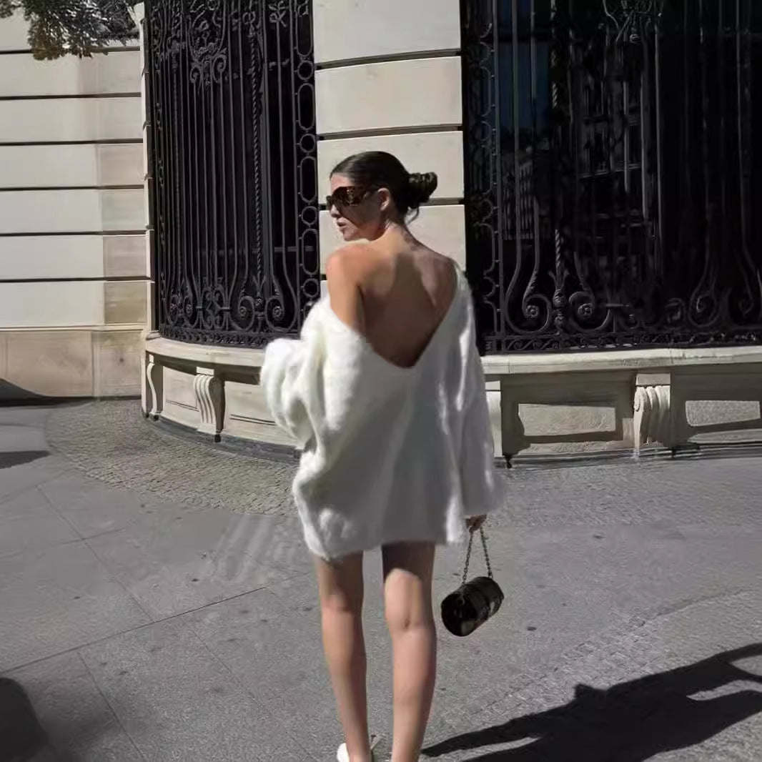 Sweet Backless Sweater